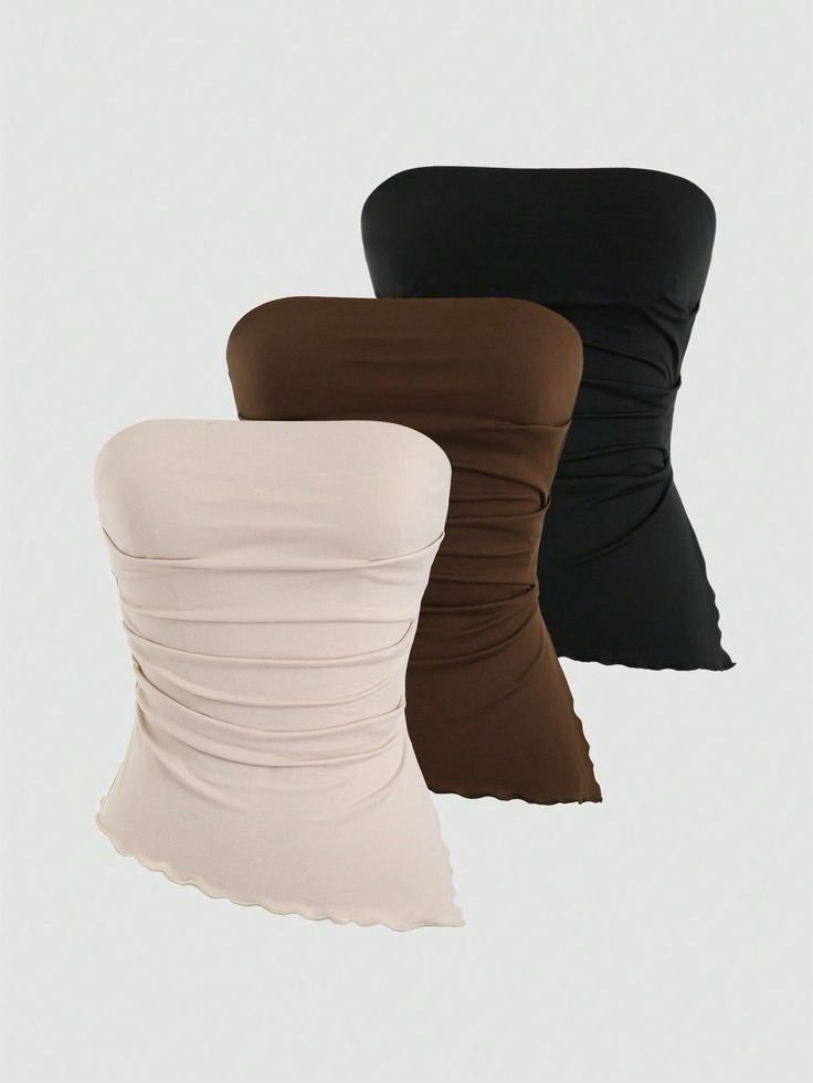 Blusas, tops, crop tops de manga corta, strapless en distintos colores y más